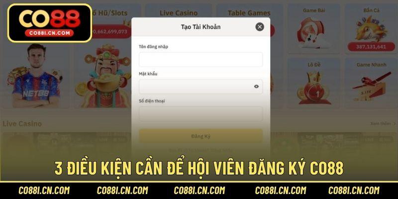 Đăng Ký CO88 – Tạo Tài Khoản Siêu Nhanh Cho Bet Thủ Mới - silox